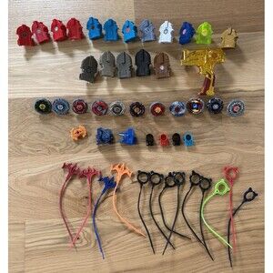 Beyblade Metal Fusion Battling Tops Left & Right Launchers Rip Cords 49 Pieces